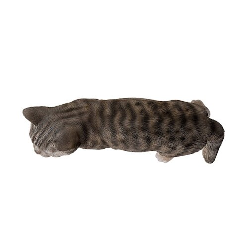 Grey Tabby Cat Sculpture | Statue.com